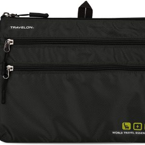 Travelon World Travel Essentials Seat Pack Organizer, Black, One Size